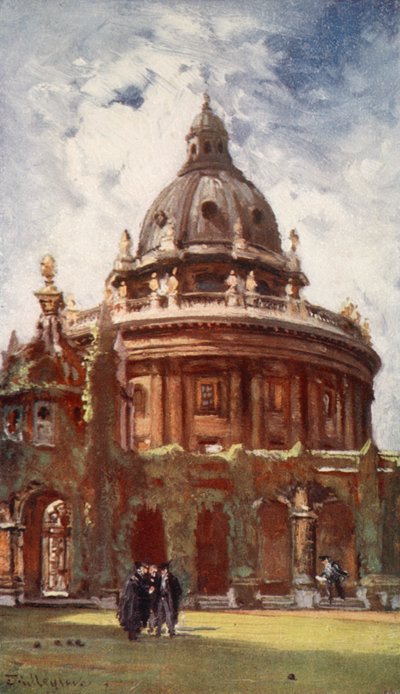 De Radcliffe Bibliotheek, of Camera Bodleian, vanaf All Soul